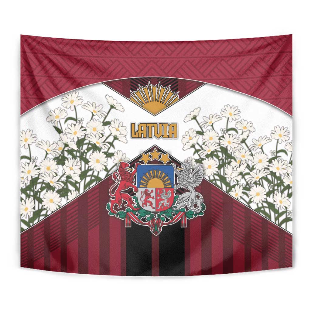 Latvia Tapestry Symbol With Latvians Patterns - Wonder Print Shop