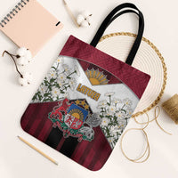 Latvia Tote Bag Symbol With Latvians Patterns - Wonder Print Shop