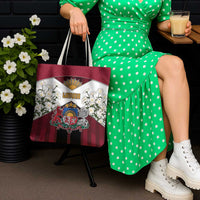 Latvia Tote Bag Symbol With Latvians Patterns - Wonder Print Shop