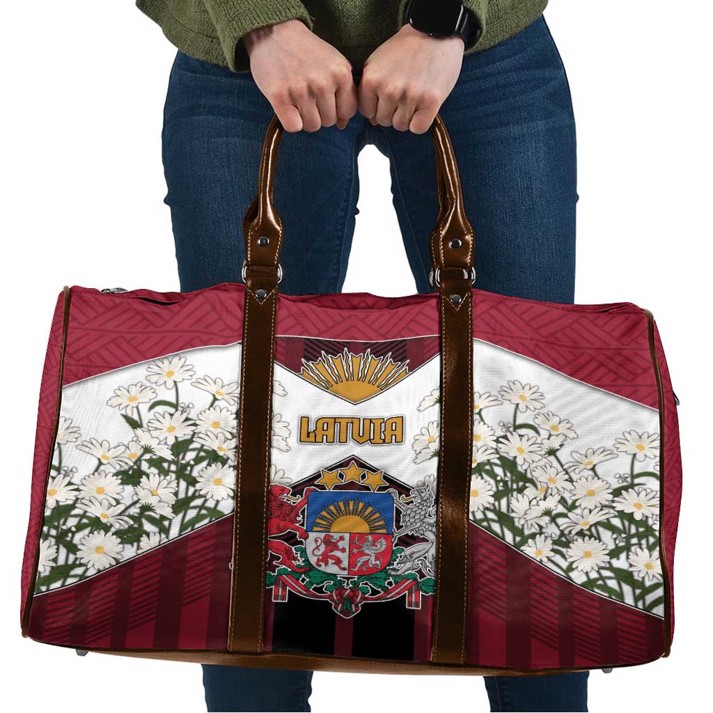 Latvia Travel Bag Symbol With Latvians Patterns - Wonder Print Shop