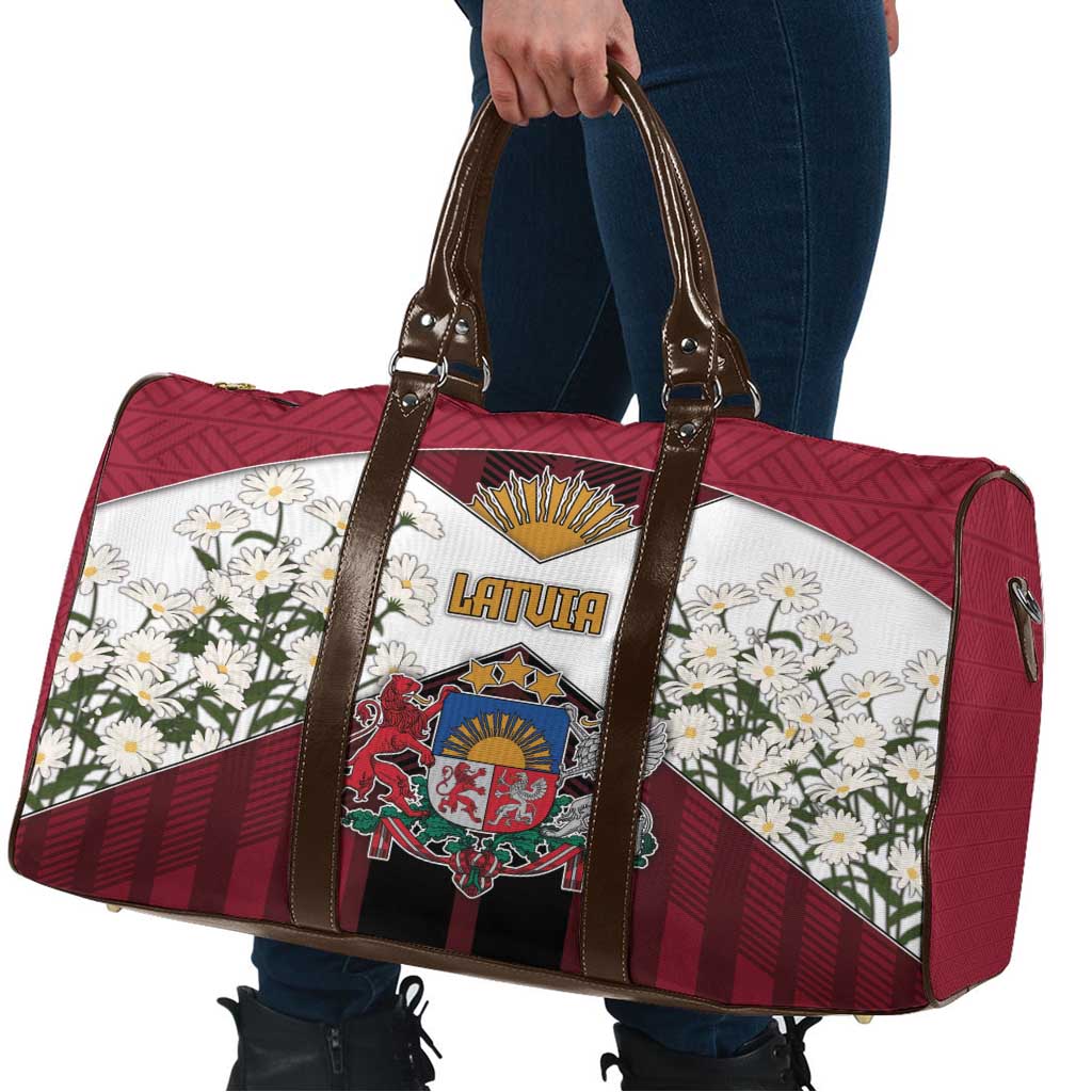Latvia Travel Bag Symbol With Latvians Patterns - Wonder Print Shop