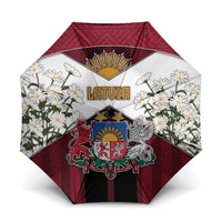 Latvia Umbrella Symbol With Latvians Patterns - Wonder Print Shop