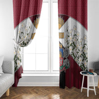 Latvia Window Curtain Symbol With Latvians Patterns - Wonder Print Shop