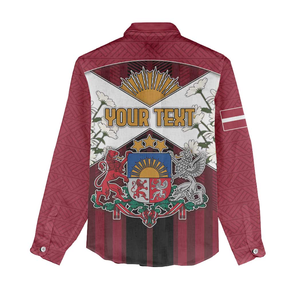 Personalized Latvia Women Casual Shirt Symbol With Latvians Patterns - Wonder Print Shop