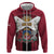 Personalized Latvia Zip Hoodie Symbol With Latvians Patterns - Wonder Print Shop