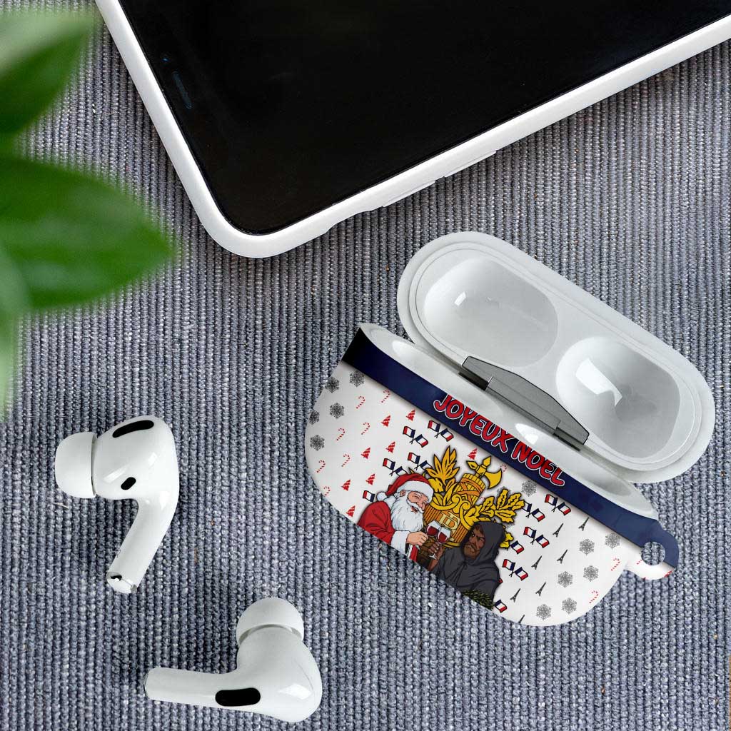 France Christmas AirPods Case Pere Noel And Pere Fouettard - Wonder Print Shop