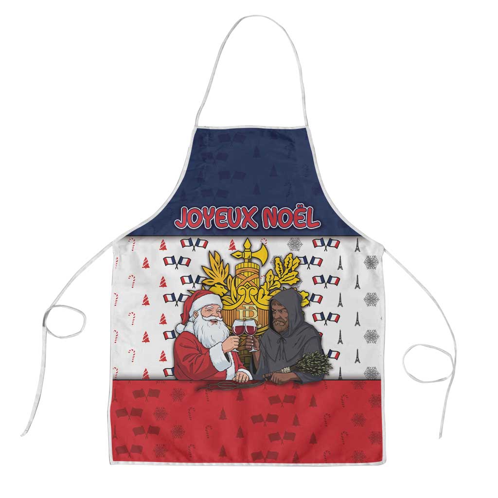 France Christmas Apron Pere Noel And Pere Fouettard - Wonder Print Shop