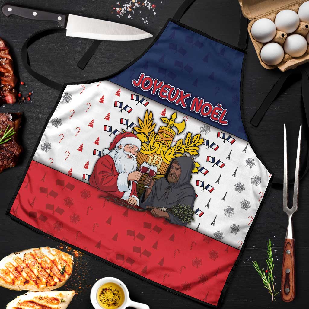 France Christmas Apron Pere Noel And Pere Fouettard - Wonder Print Shop
