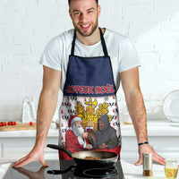 France Christmas Apron Pere Noel And Pere Fouettard - Wonder Print Shop