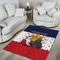 France Christmas Area Rug Pere Noel And Pere Fouettard - Wonder Print Shop