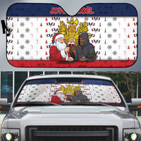 France Christmas Auto Sun Shade Pere Noel And Pere Fouettard - Wonder Print Shop