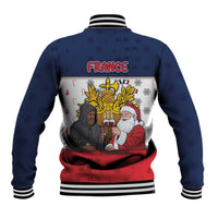 France Christmas Baseball Jacket Pere Noel And Pere Fouettard - Wonder Print Shop