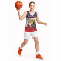 France Christmas Basketball Jersey Pere Noel And Pere Fouettard - Wonder Print Shop