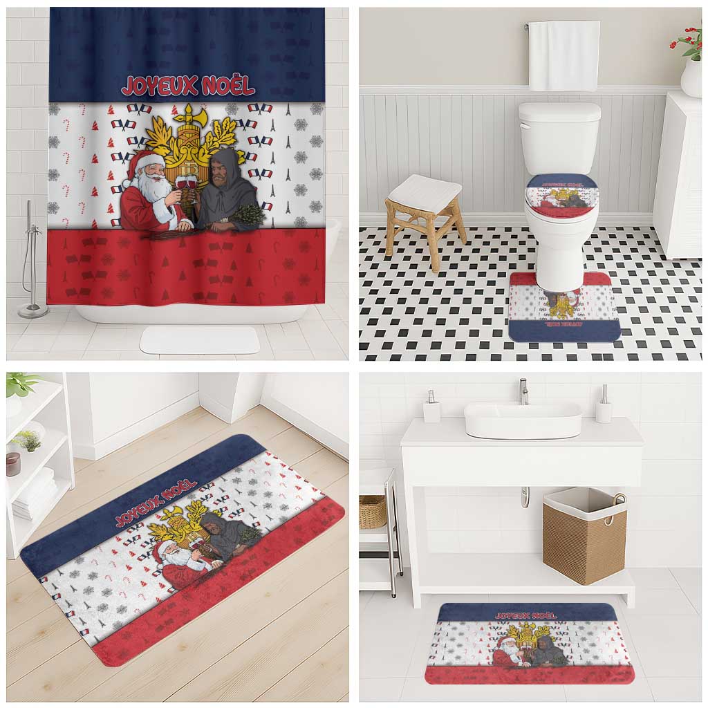 France Christmas Bathroom Set Pere Noel And Pere Fouettard - Wonder Print Shop