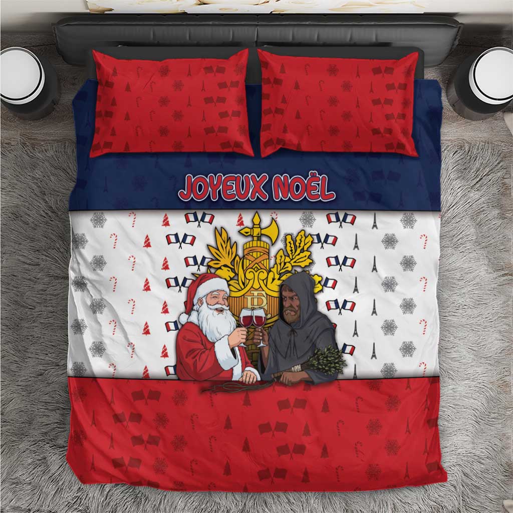 France Christmas Bedding Set Pere Noel And Pere Fouettard - Wonder Print Shop
