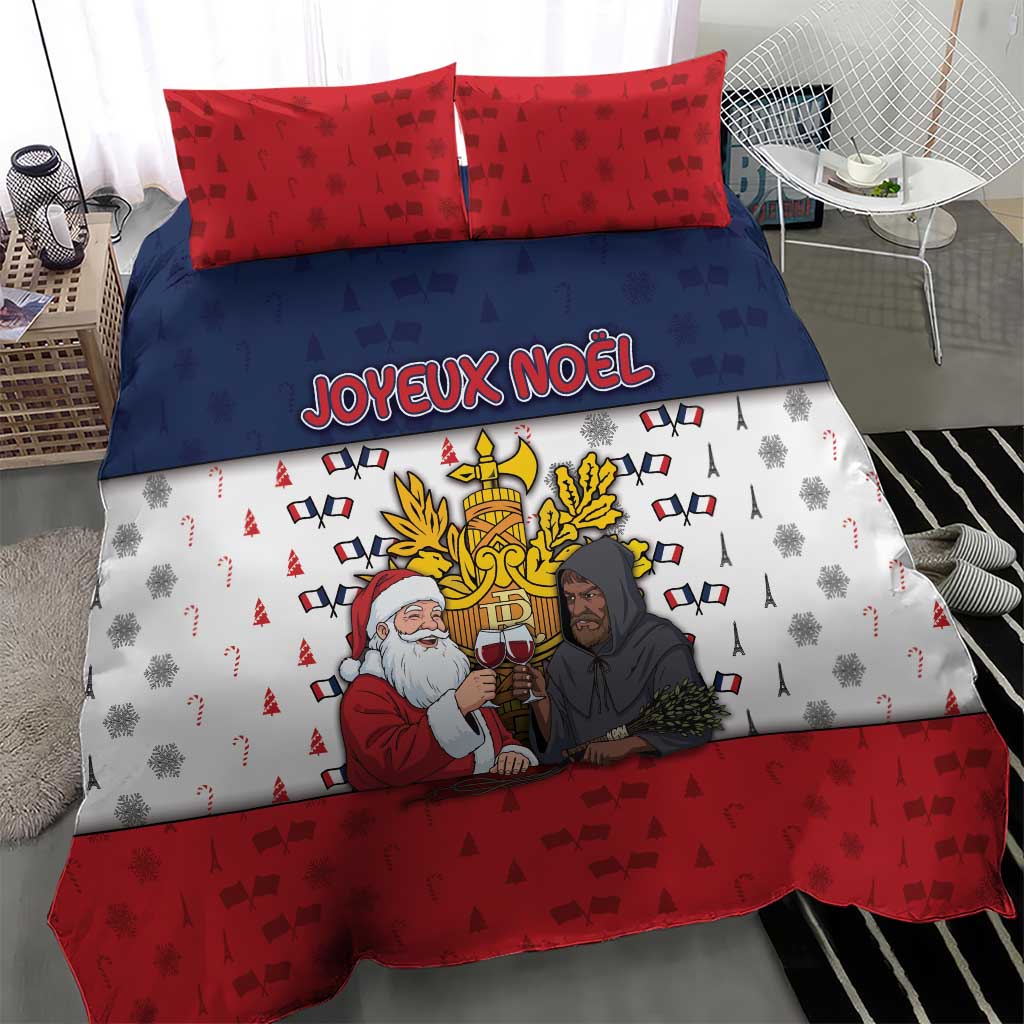 France Christmas Bedding Set Pere Noel And Pere Fouettard - Wonder Print Shop