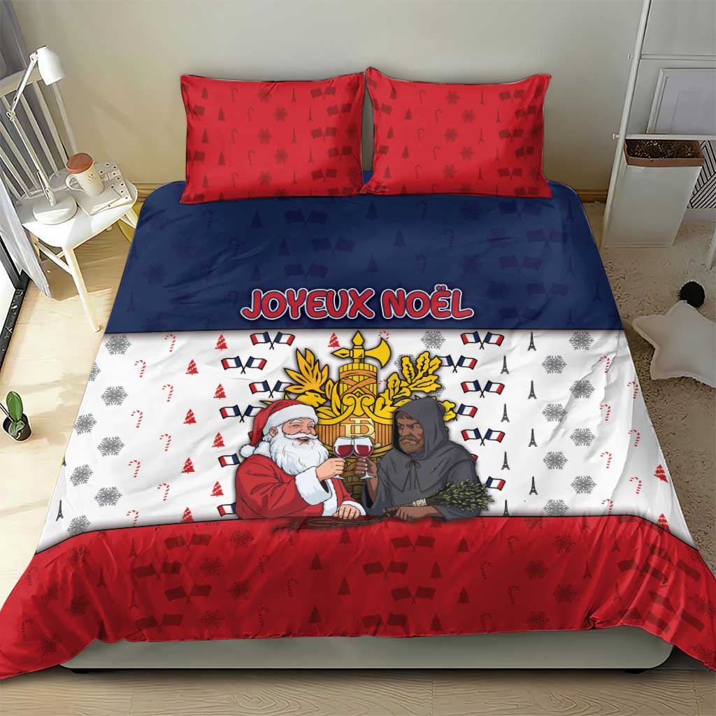 France Christmas Bedding Set Pere Noel And Pere Fouettard - Wonder Print Shop