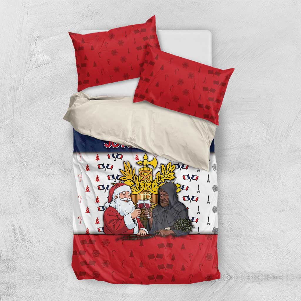 France Christmas Bedding Set Pere Noel And Pere Fouettard - Wonder Print Shop