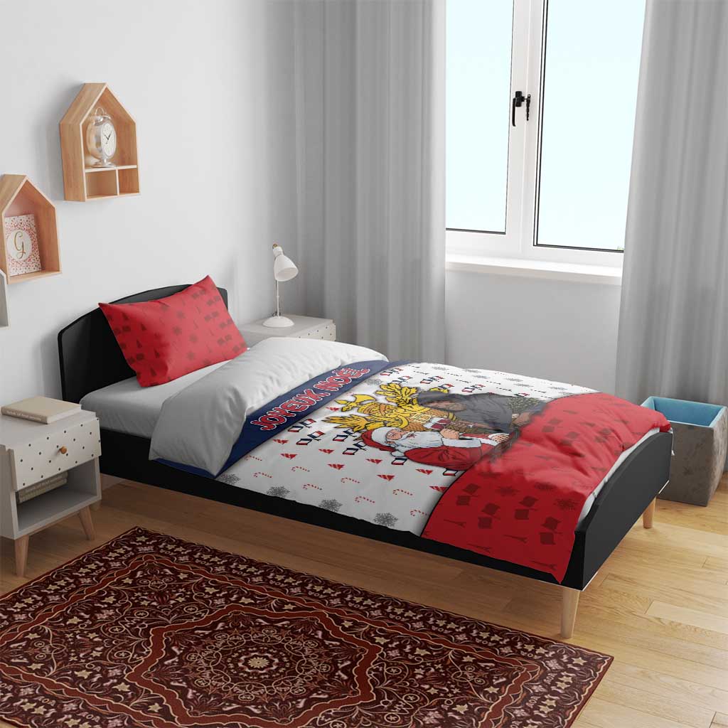 France Christmas Bedding Set Pere Noel And Pere Fouettard - Wonder Print Shop