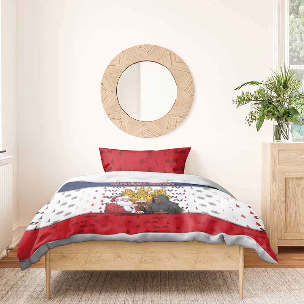 France Christmas Bedding Set Pere Noel And Pere Fouettard - Wonder Print Shop