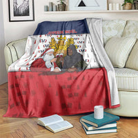 France Christmas Blanket Pere Noel And Pere Fouettard - Wonder Print Shop