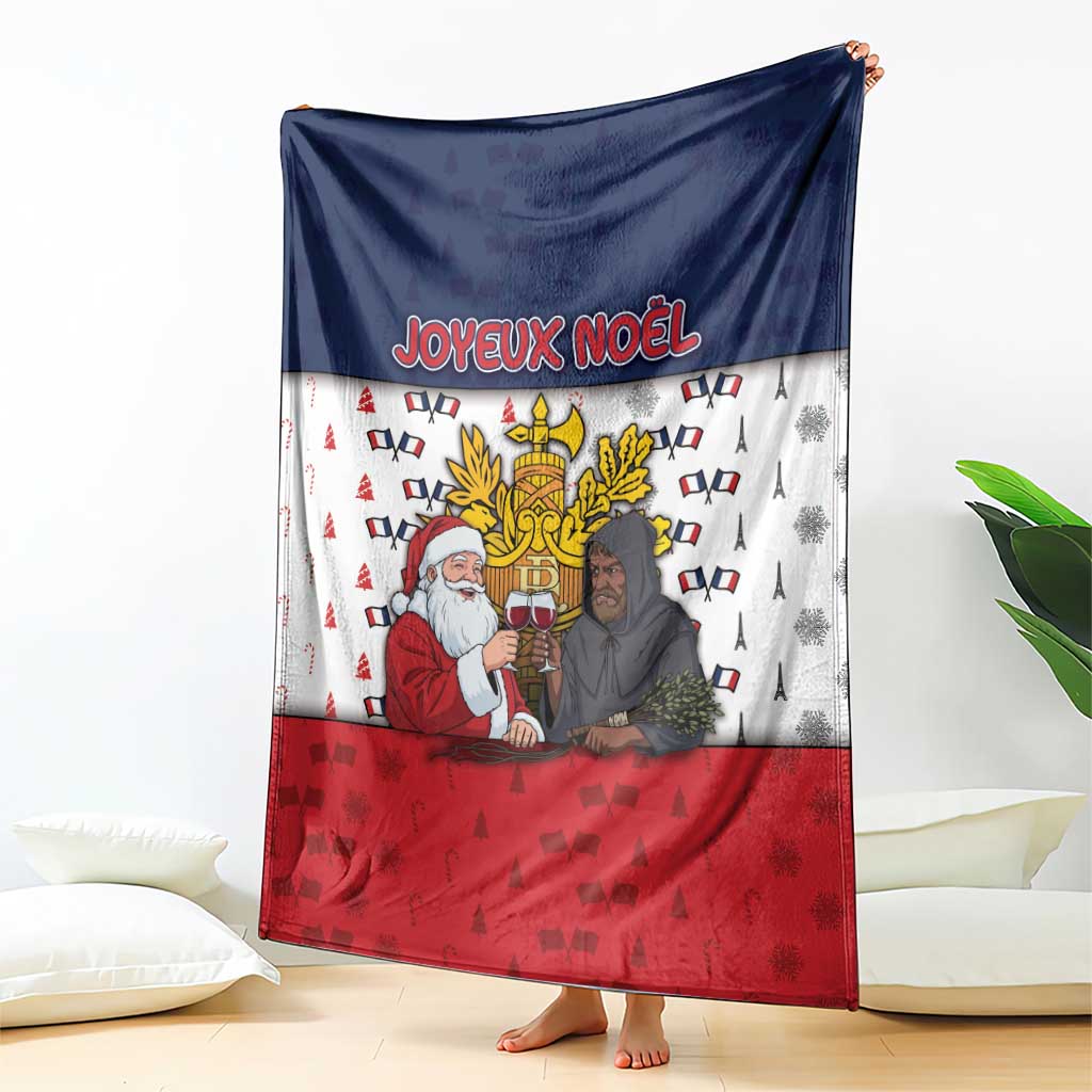 France Christmas Blanket Pere Noel And Pere Fouettard - Wonder Print Shop