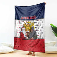 France Christmas Blanket Pere Noel And Pere Fouettard - Wonder Print Shop