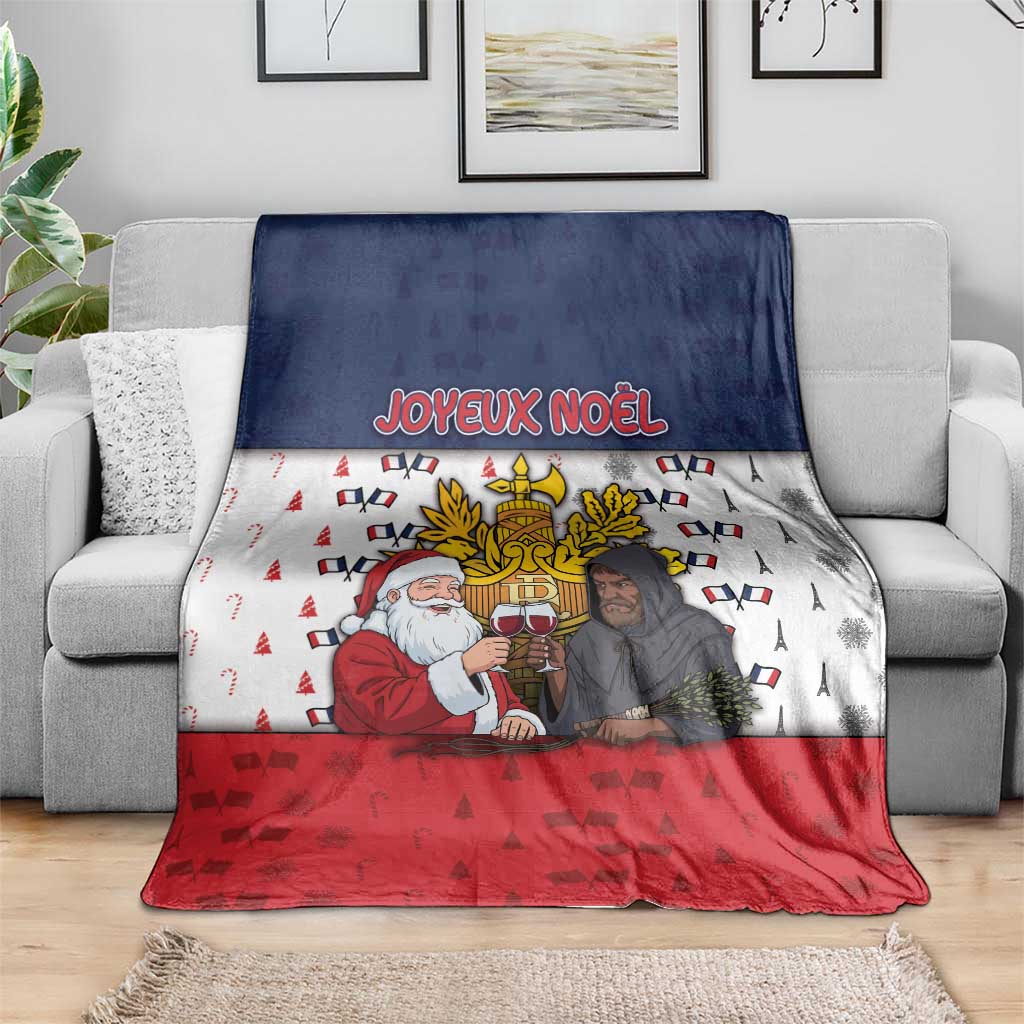 France Christmas Blanket Pere Noel And Pere Fouettard - Wonder Print Shop