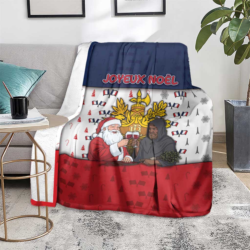 France Christmas Blanket Pere Noel And Pere Fouettard - Wonder Print Shop