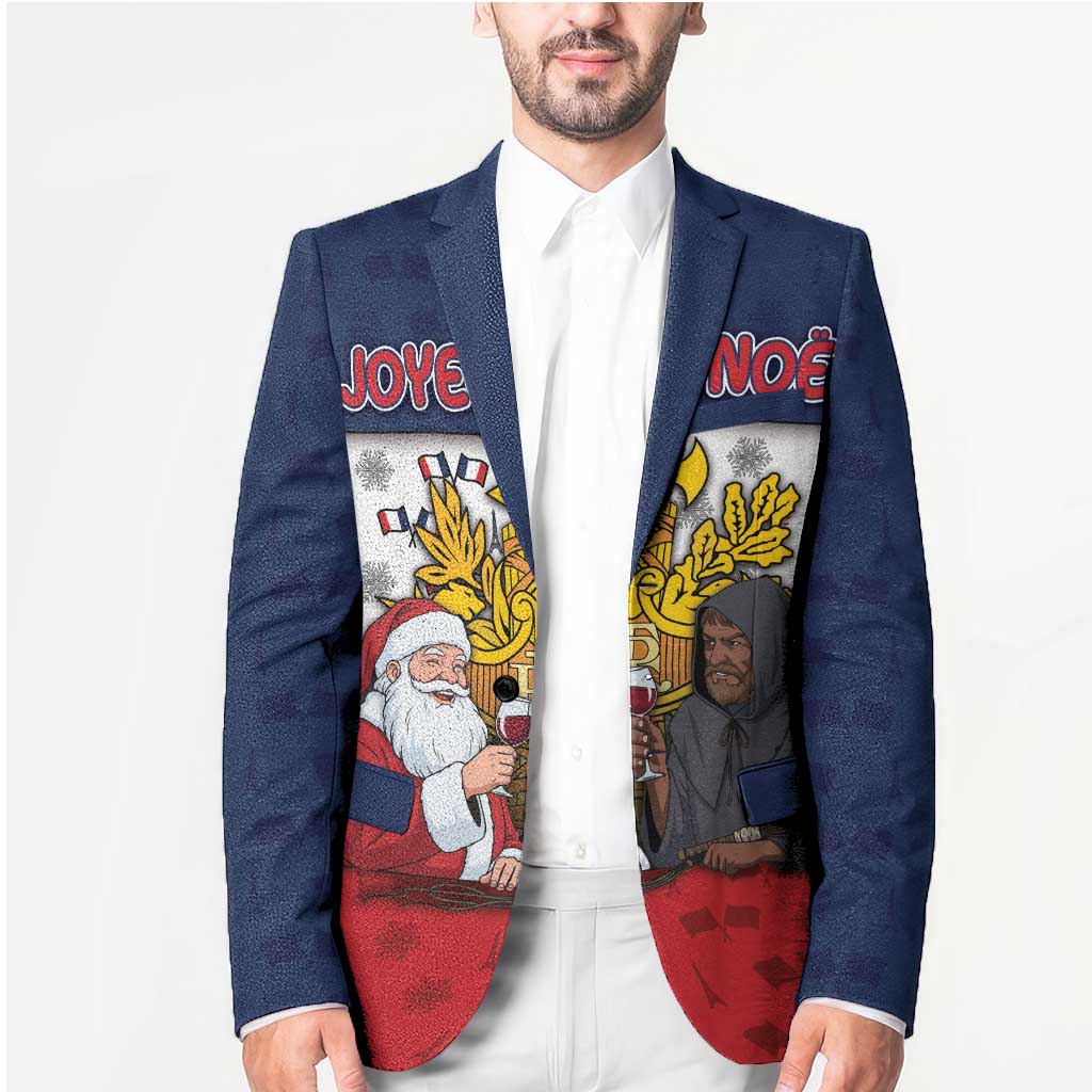 France Christmas Blazer Pere Noel And Pere Fouettard - Wonder Print Shop