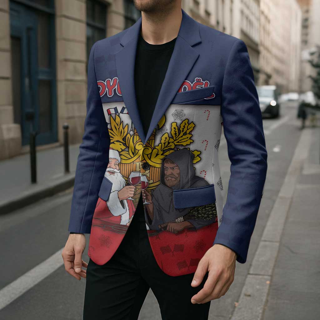 France Christmas Blazer Pere Noel And Pere Fouettard - Wonder Print Shop