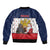 France Christmas Bomber Jacket Pere Noel And Pere Fouettard - Wonder Print Shop