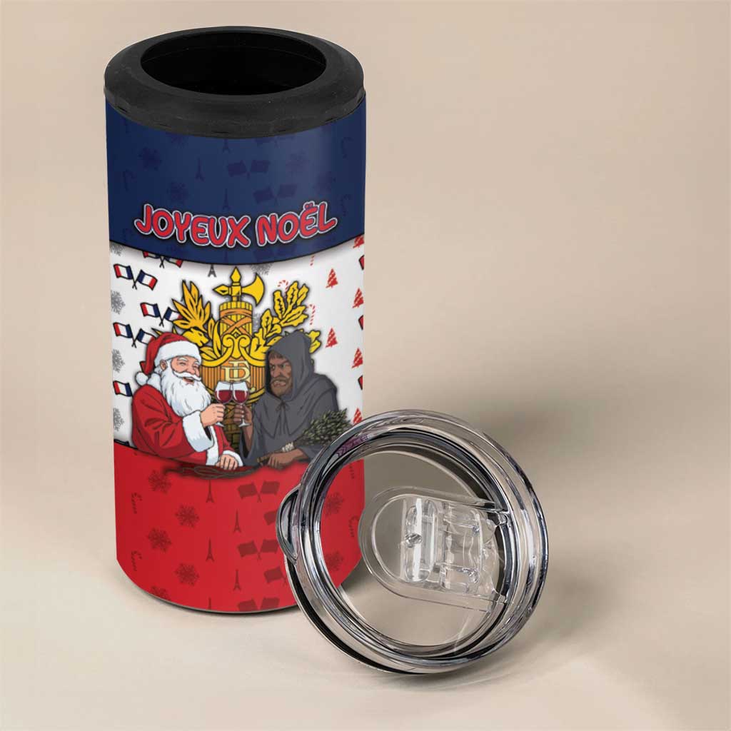 France Christmas 4 in 1 Can Cooler Tumbler Pere Noel And Pere Fouettard - Wonder Print Shop