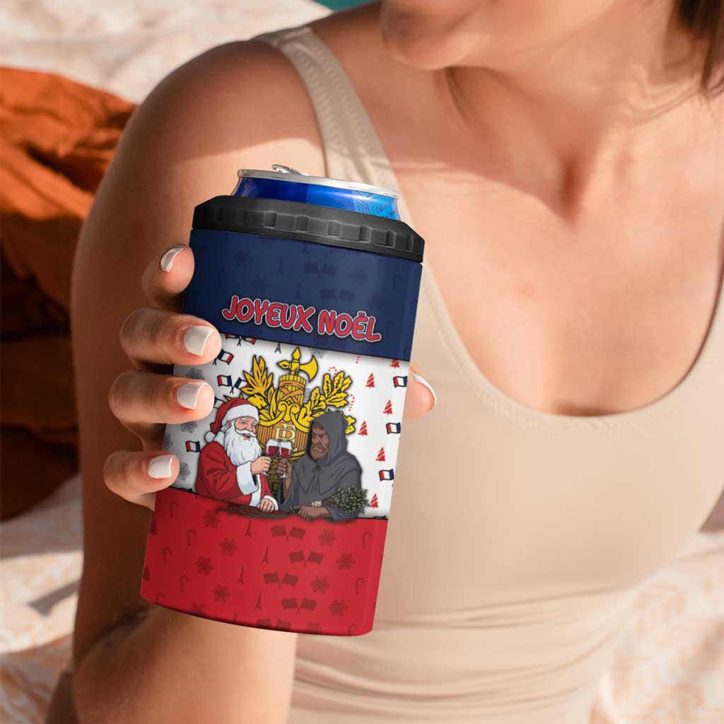 France Christmas 4 in 1 Can Cooler Tumbler Pere Noel And Pere Fouettard - Wonder Print Shop