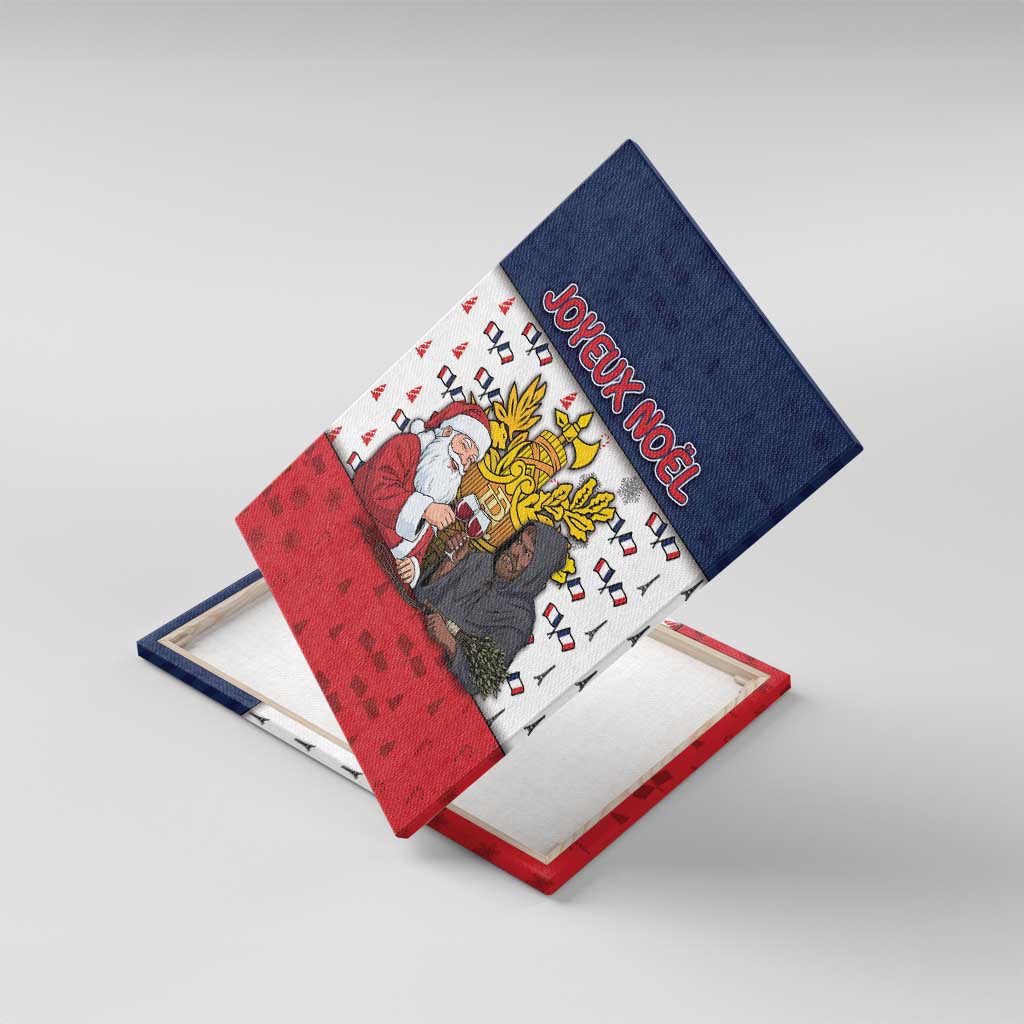 France Christmas Canvas Wall Art Pere Noel And Pere Fouettard - Wonder Print Shop