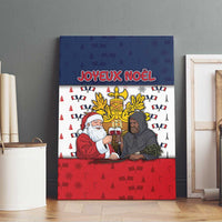 France Christmas Canvas Wall Art Pere Noel And Pere Fouettard - Wonder Print Shop