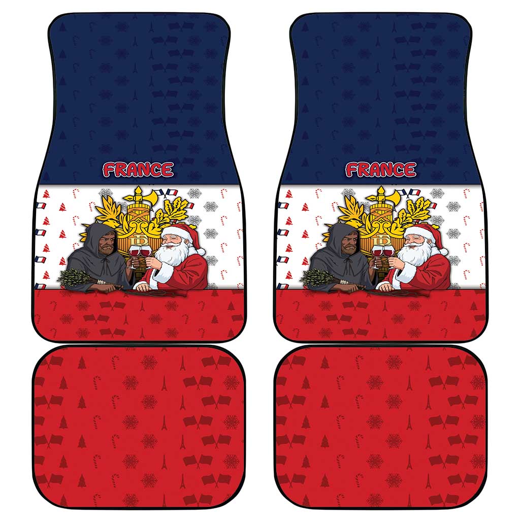 France Christmas Car Mats Pere Noel And Pere Fouettard - Wonder Print Shop