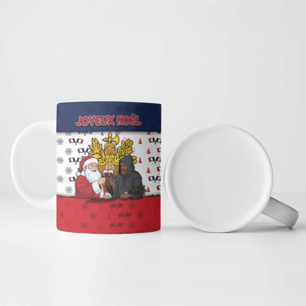 France Christmas Ceramic Mug Pere Noel And Pere Fouettard - Wonder Print Shop