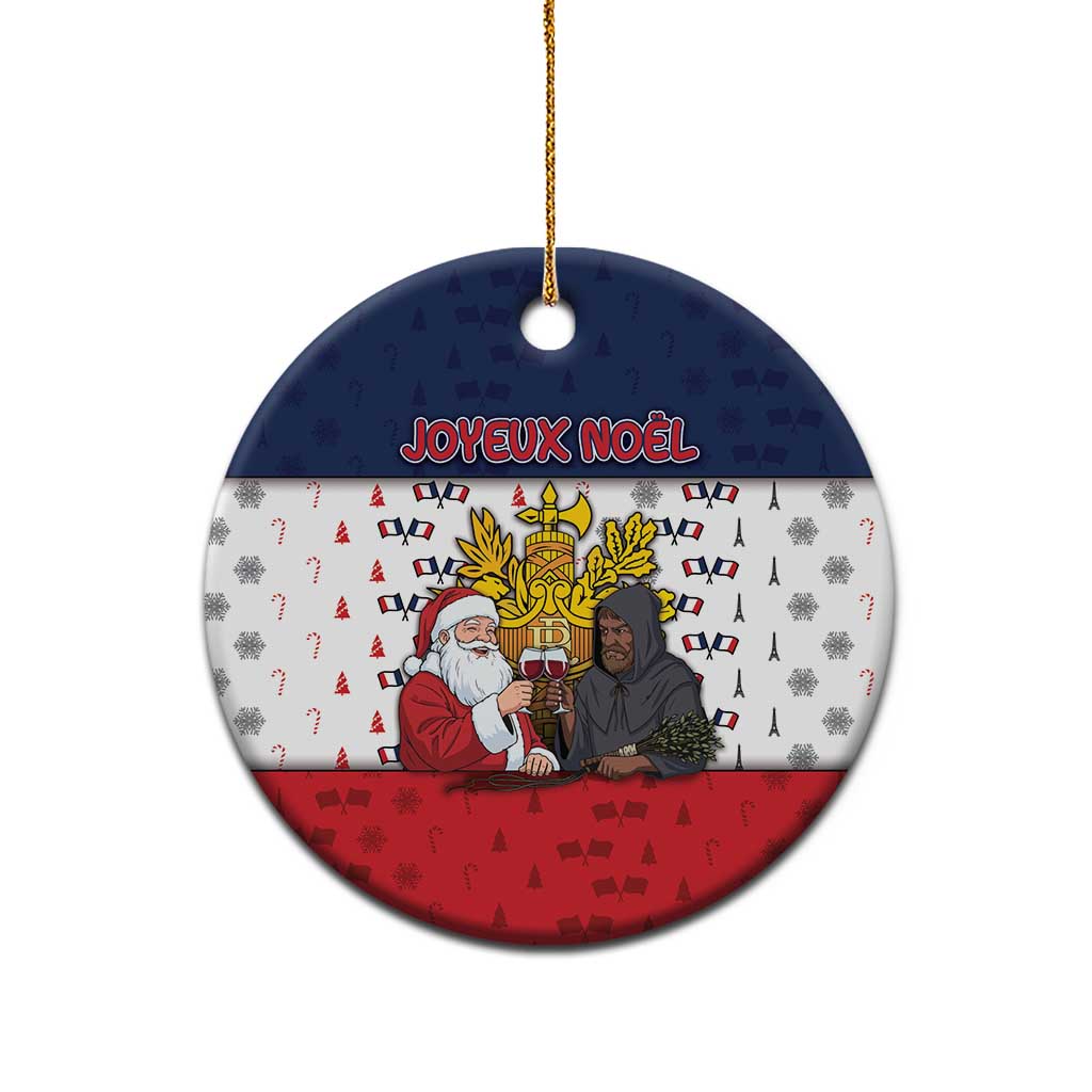 France Christmas Ceramic Ornament Pere Noel And Pere Fouettard - Wonder Print Shop