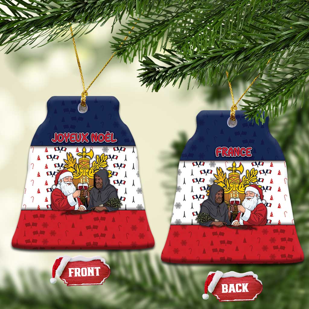 France Christmas Ceramic Ornament Pere Noel And Pere Fouettard - Wonder Print Shop