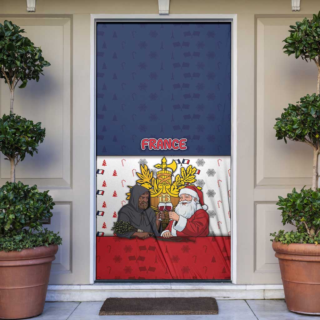France Christmas Door Cover Pere Noel And Pere Fouettard - Wonder Print Shop