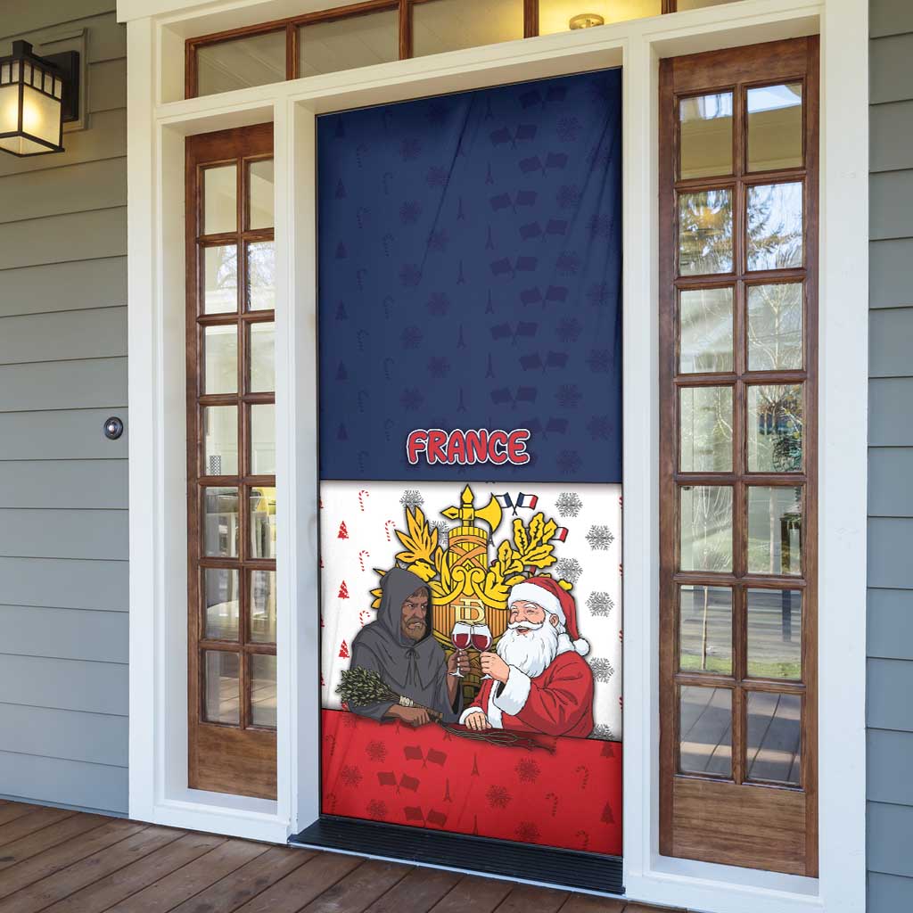 France Christmas Door Cover Pere Noel And Pere Fouettard - Wonder Print Shop