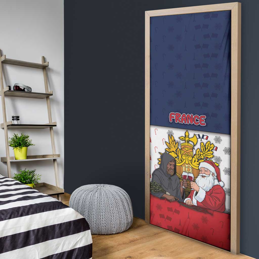 France Christmas Door Cover Pere Noel And Pere Fouettard - Wonder Print Shop
