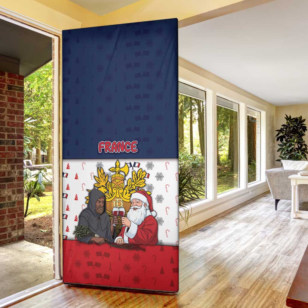 France Christmas Door Cover Pere Noel And Pere Fouettard - Wonder Print Shop