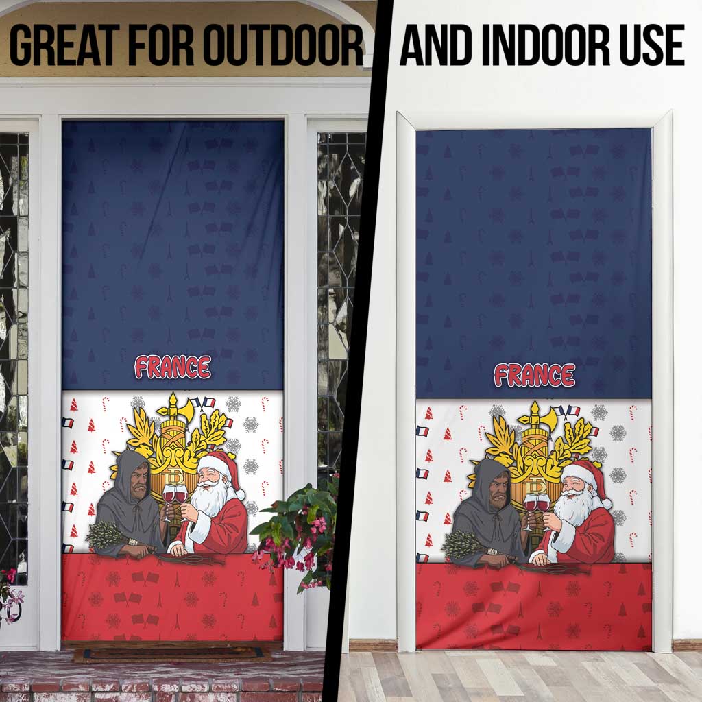 France Christmas Door Cover Pere Noel And Pere Fouettard - Wonder Print Shop