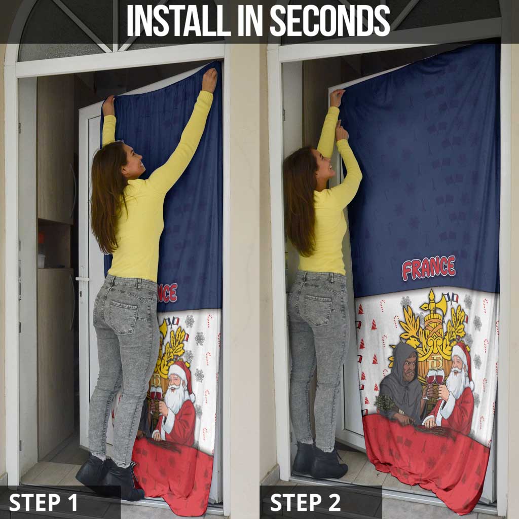 France Christmas Door Cover Pere Noel And Pere Fouettard - Wonder Print Shop