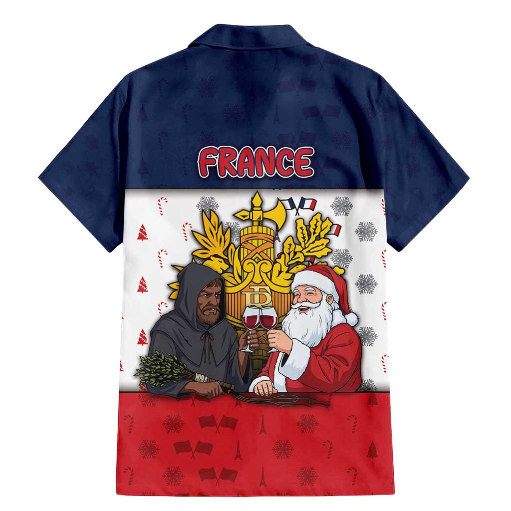 France Christmas Family Matching Mermaid Dress and Hawaiian Shirt Pere Noel And Pere Fouettard - Wonder Print Shop
