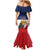 France Christmas Family Matching Mermaid Dress and Hawaiian Shirt Pere Noel And Pere Fouettard - Wonder Print Shop