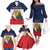France Christmas Family Matching Off The Shoulder Long Sleeve Dress and Hawaiian Shirt Pere Noel And Pere Fouettard - Wonder Print Shop