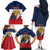 France Christmas Family Matching Off The Shoulder Long Sleeve Dress and Hawaiian Shirt Pere Noel And Pere Fouettard - Wonder Print Shop